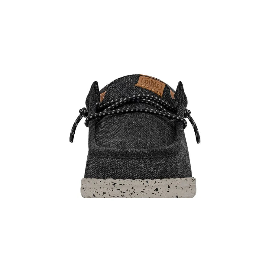 Hey Dude Wally Toddler Washed Canvas Black