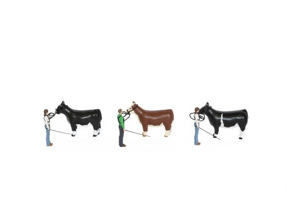 Little Buster Cattle Showmen Kit: Boy & Girl Showmen, Halter, and Show Stick