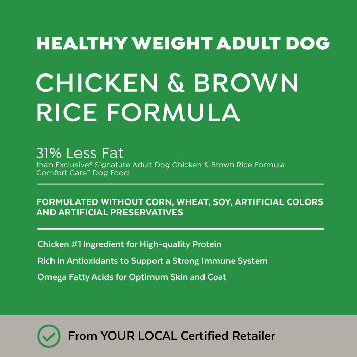 Exclusive Signature Healthy Weight Adult Dog Formula 15lb