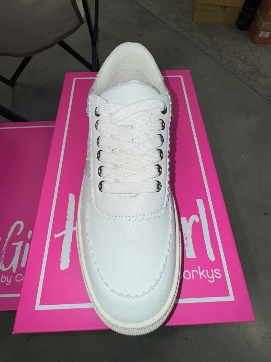 Corky's Rizz White Sneaker