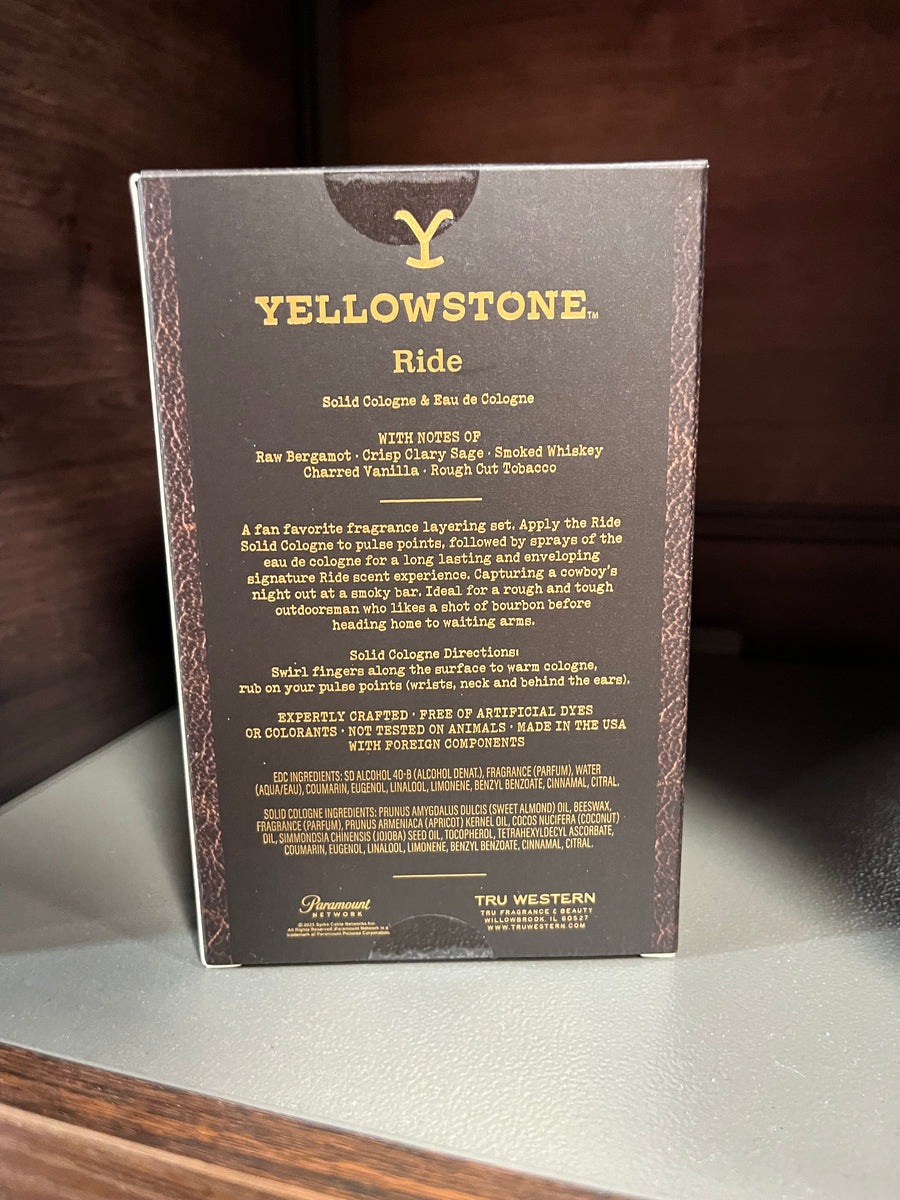 Yellowstone Men's Ride Cologne & Solid Cologne Set