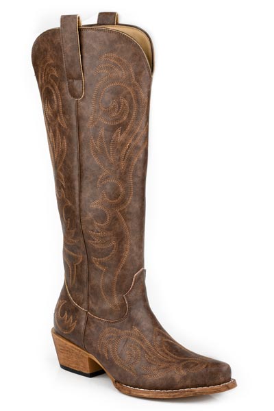 Roper Women's Brown Embroidered Boot