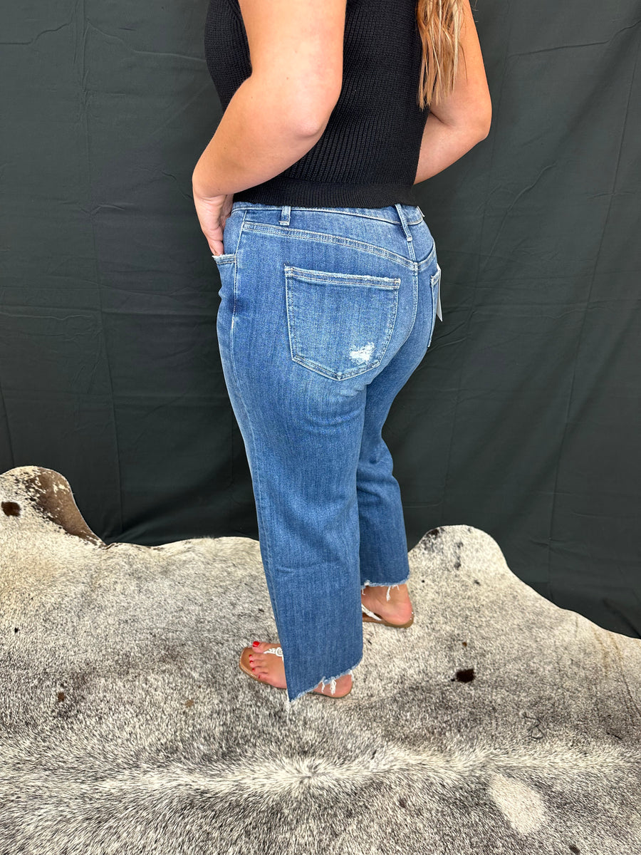 Vervet Macee Mid-Rise Wide Leg Jean