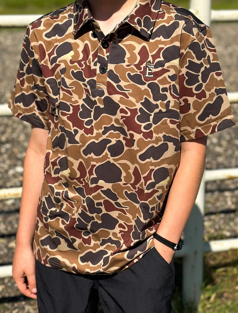 Embry Youth Duck Camo Polo