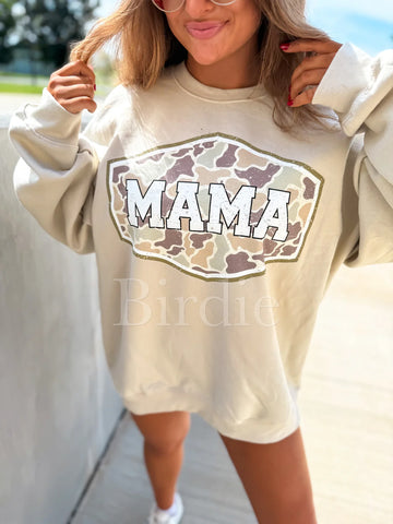 Bird & Co Duck Camo Mama Crewneck