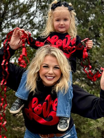 Texas True Girls Love Puff Sweatshirt