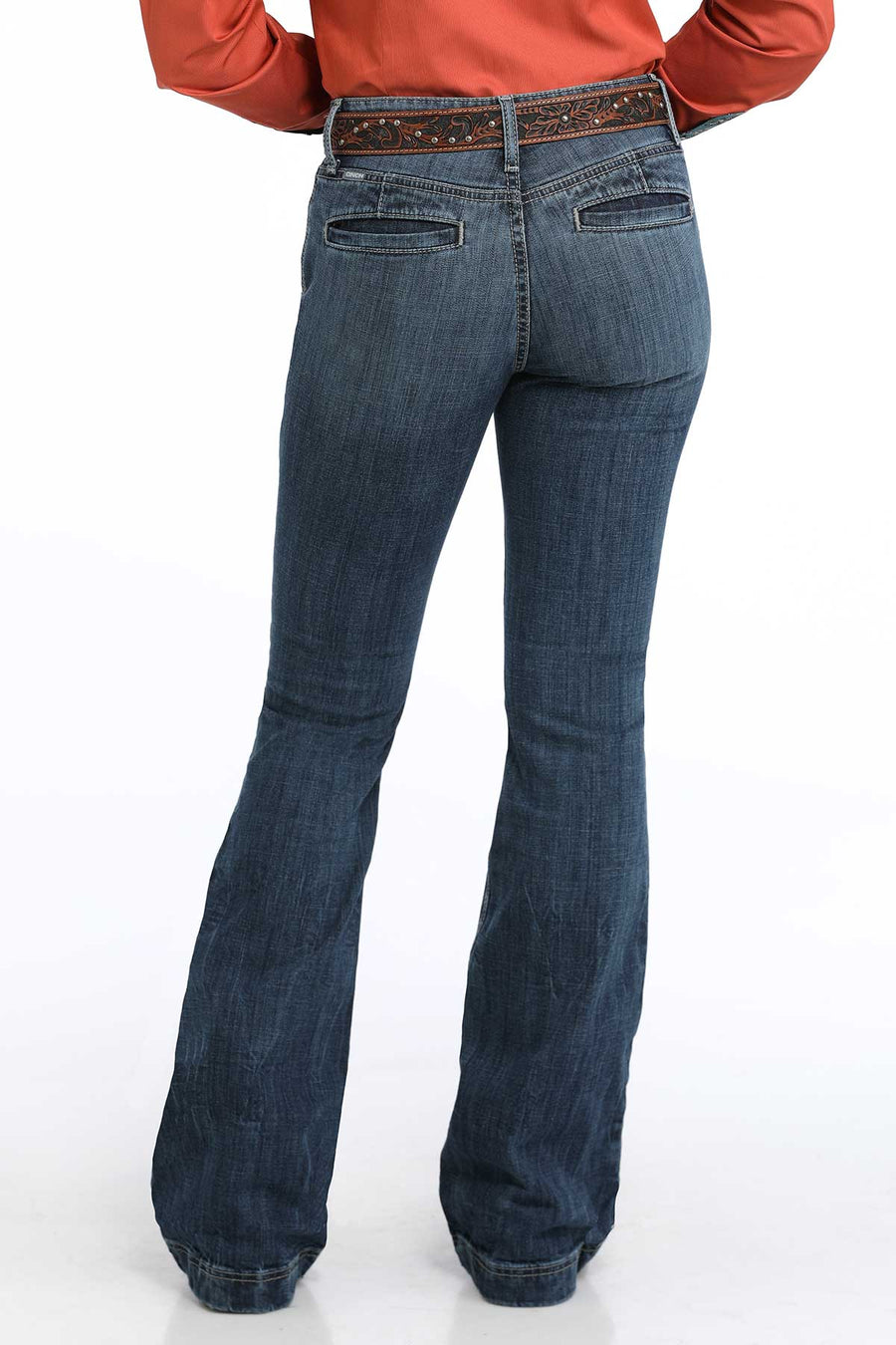 Cinch Women's Lynden Dark Stone Indigo Trouser Jean