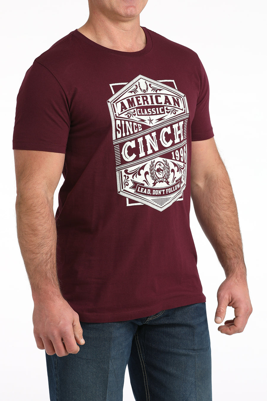 Cinch Men's Burgundy Legend Tee