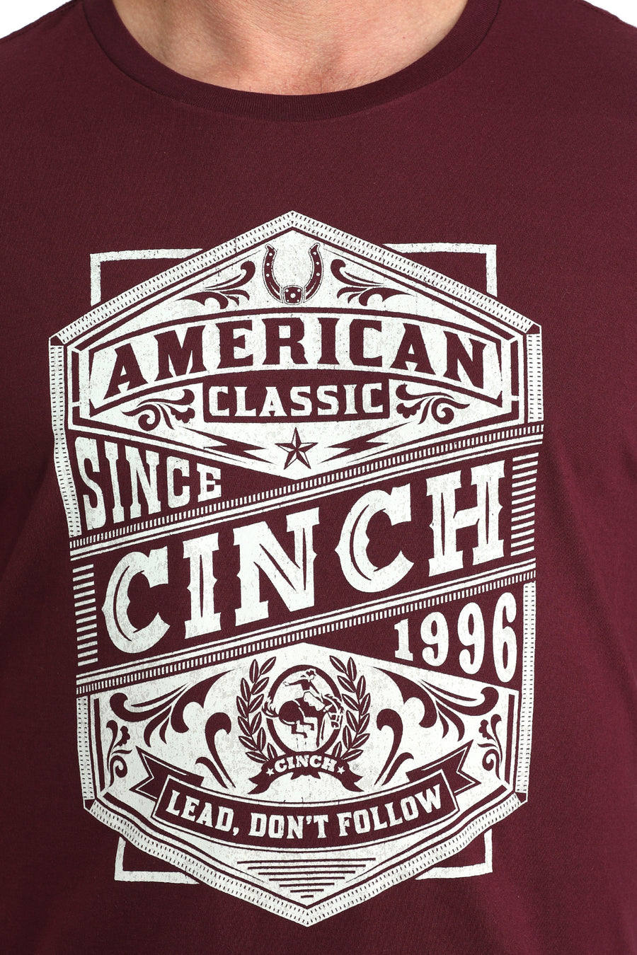 Cinch Men's Burgundy Legend Tee