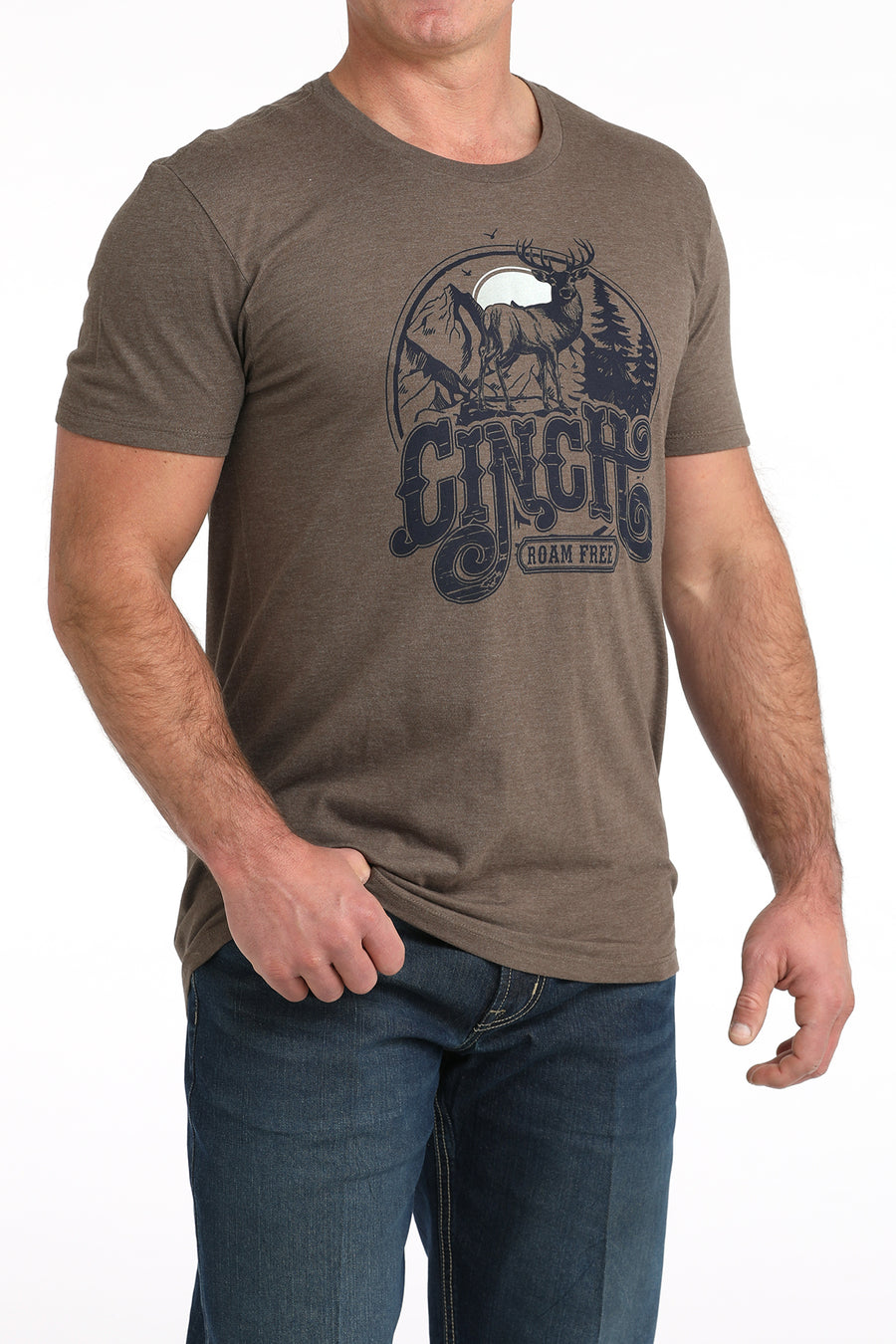 Cinch Men's Roam Free Brown Tee