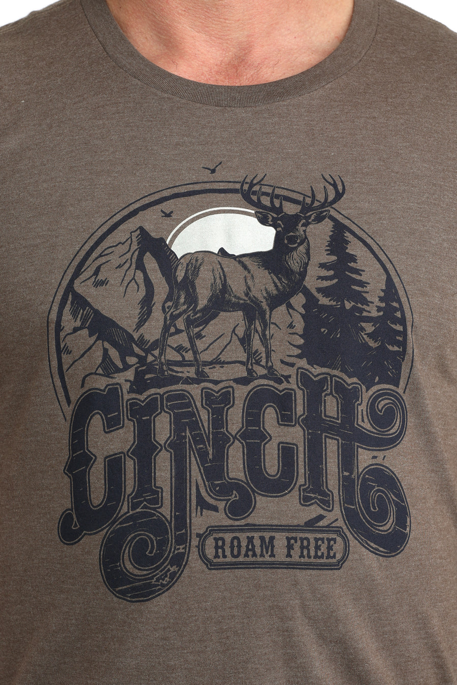 Cinch Men's Roam Free Brown Tee