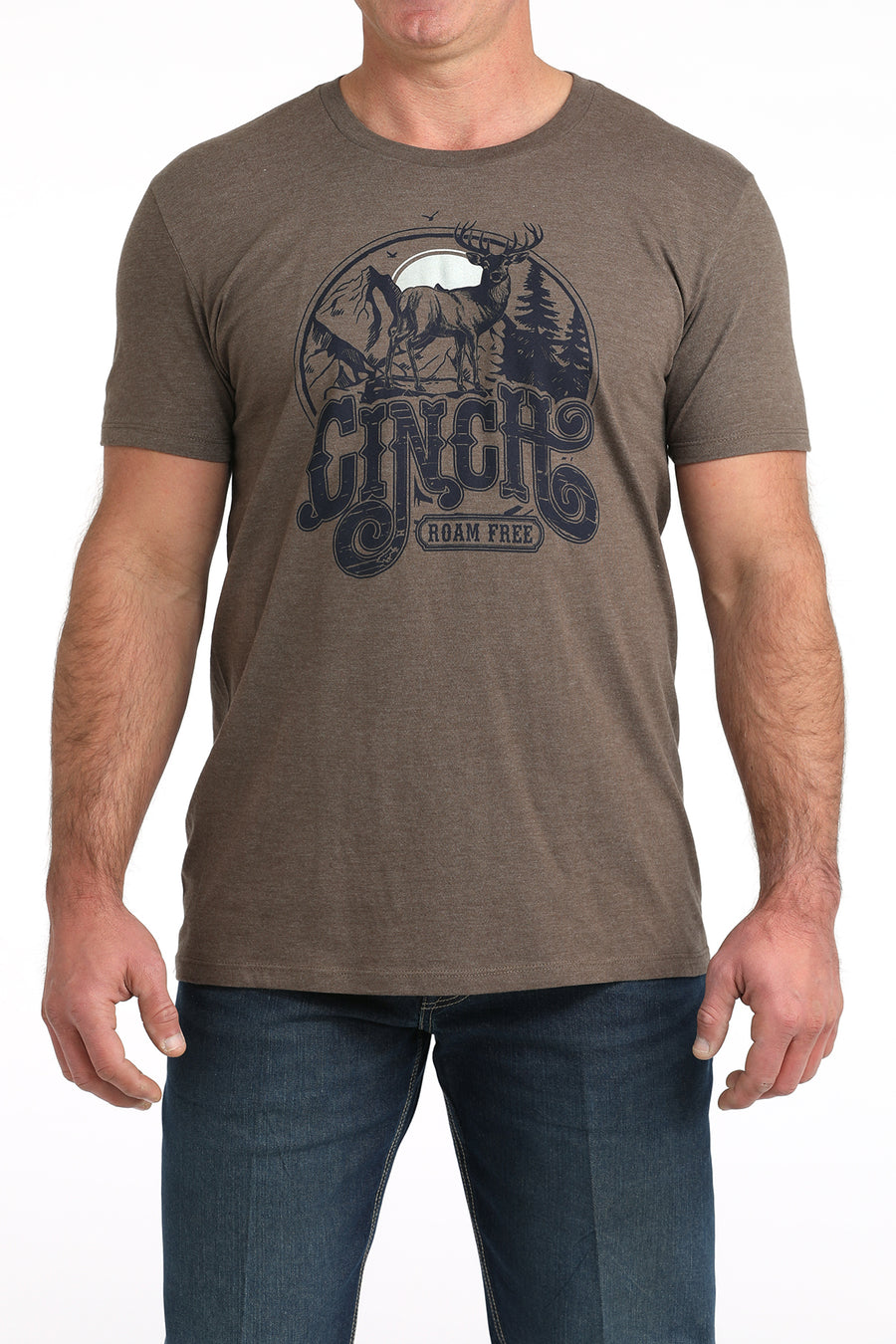 Cinch Men's Roam Free Brown Tee