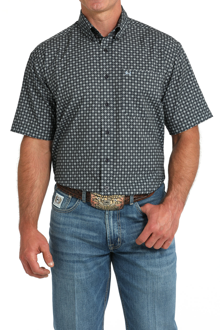 Cinch Mens Merle S/S Arenaflex Shirt