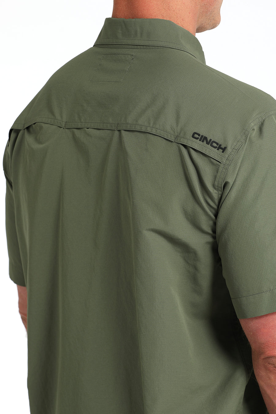 Cinch Men's Short Sleeve Olive Arenaflex
