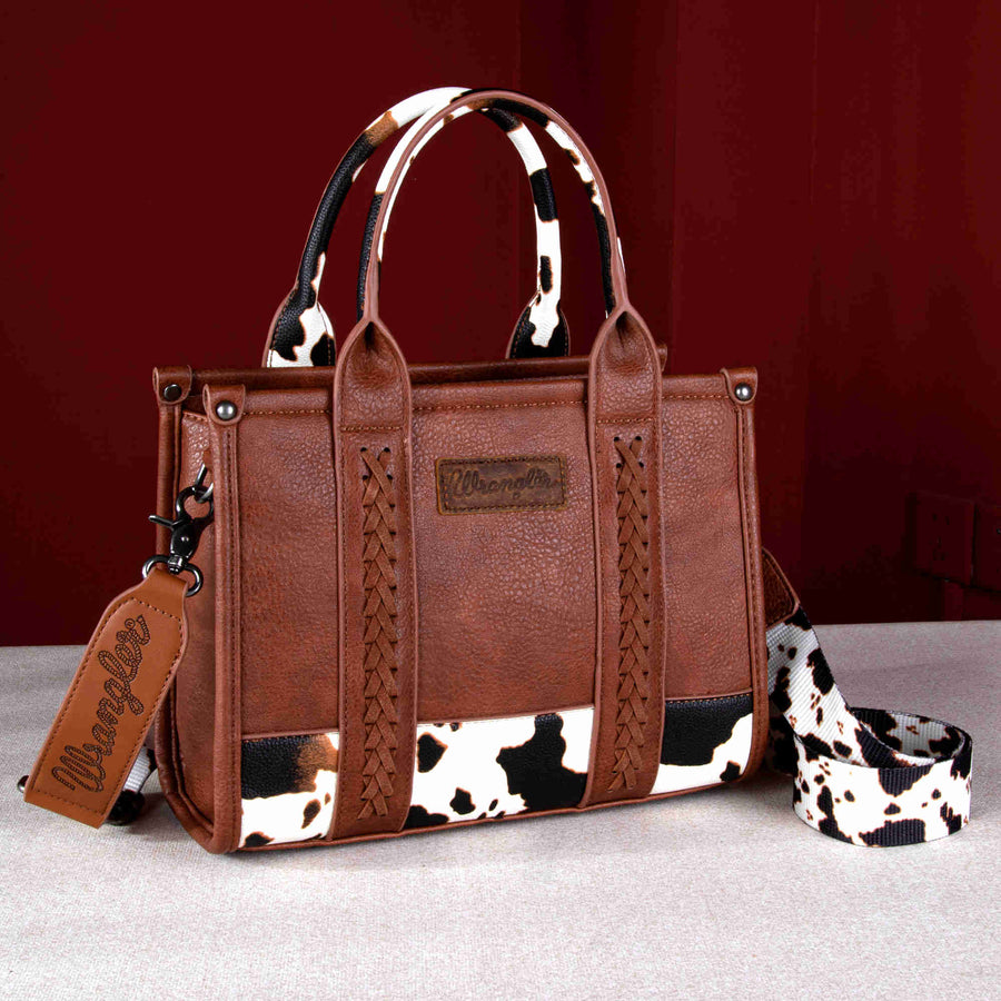 Wrangler Cowhide Print Totes Assorted