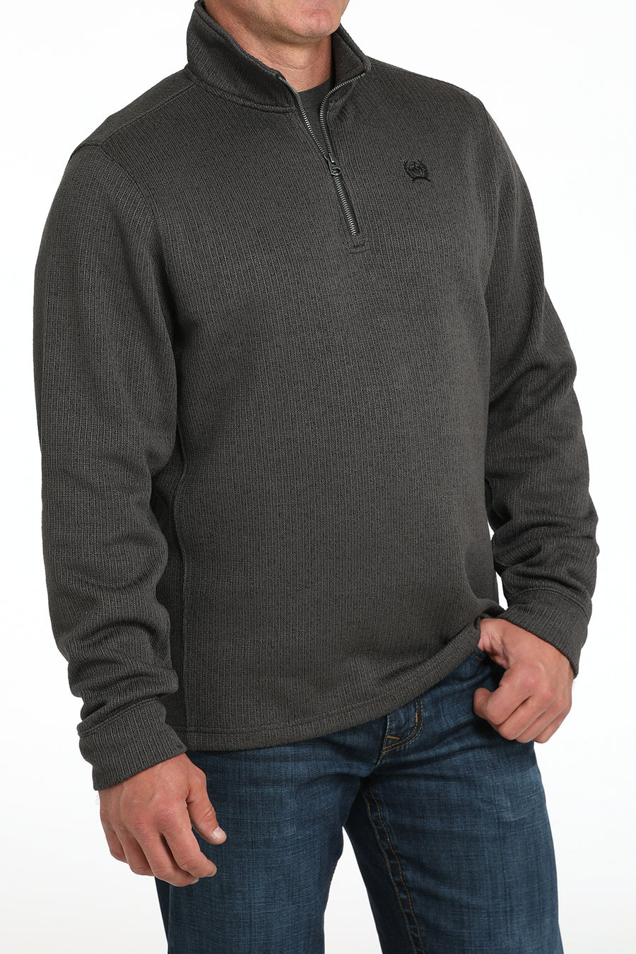 Cinch Men's 1/4 Zip Charcoal