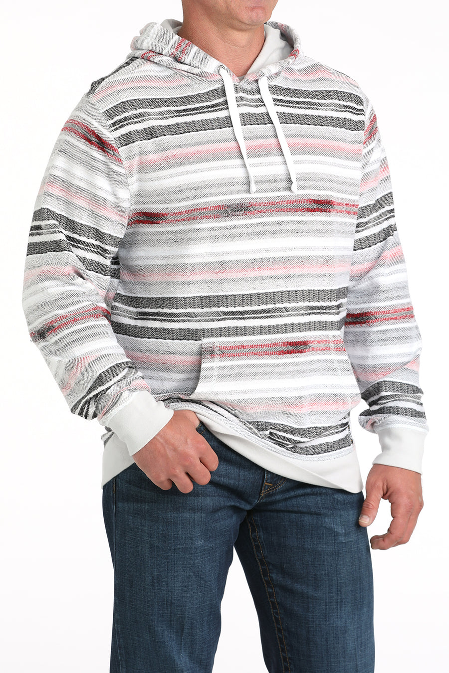 Cinch Men's Multi Striped Hoodie