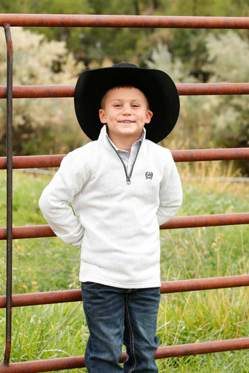 Cinch Boy's 1/4 Zip Grey
