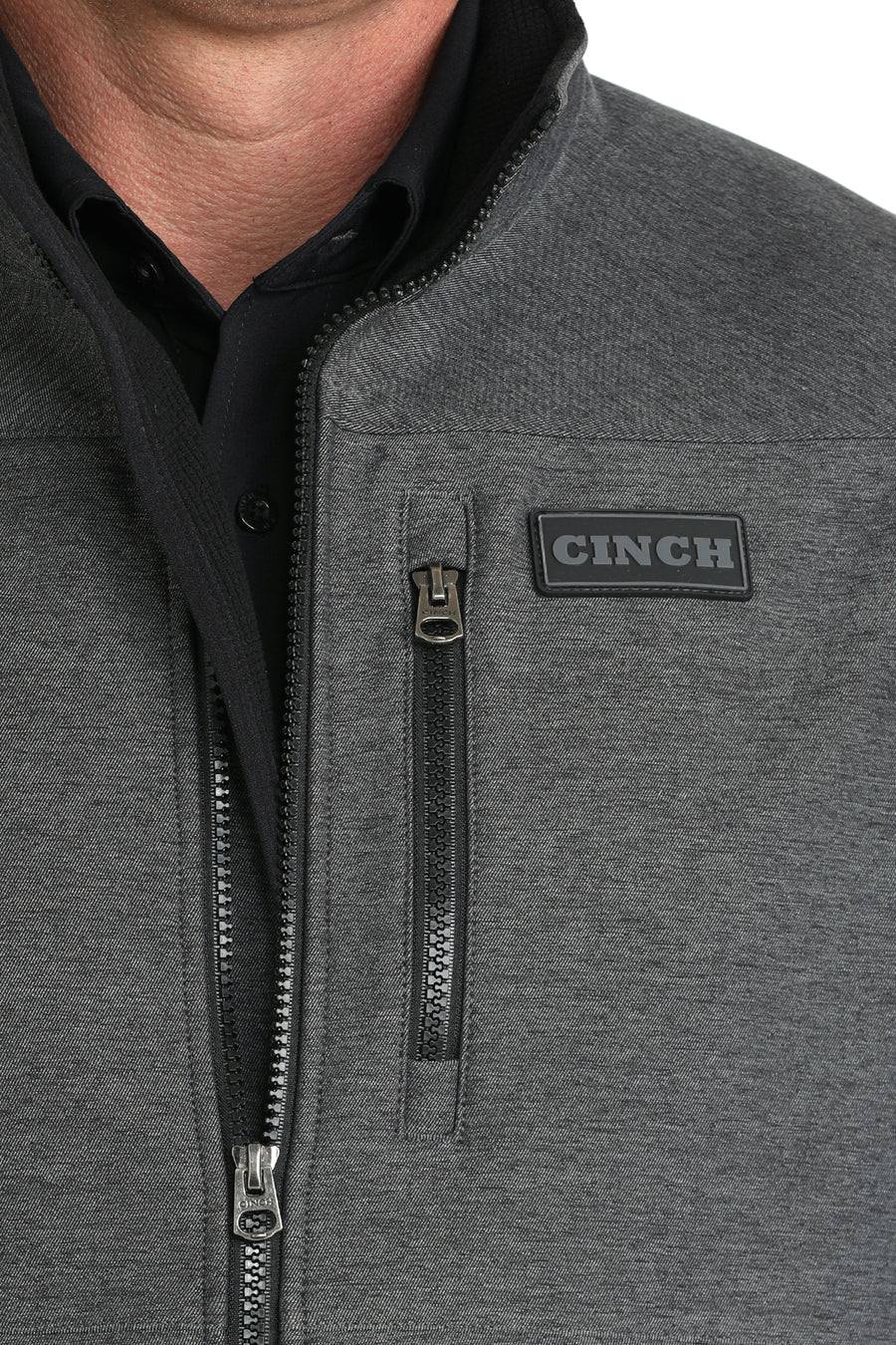 Cinch Men's Bonded Vest Charcoal