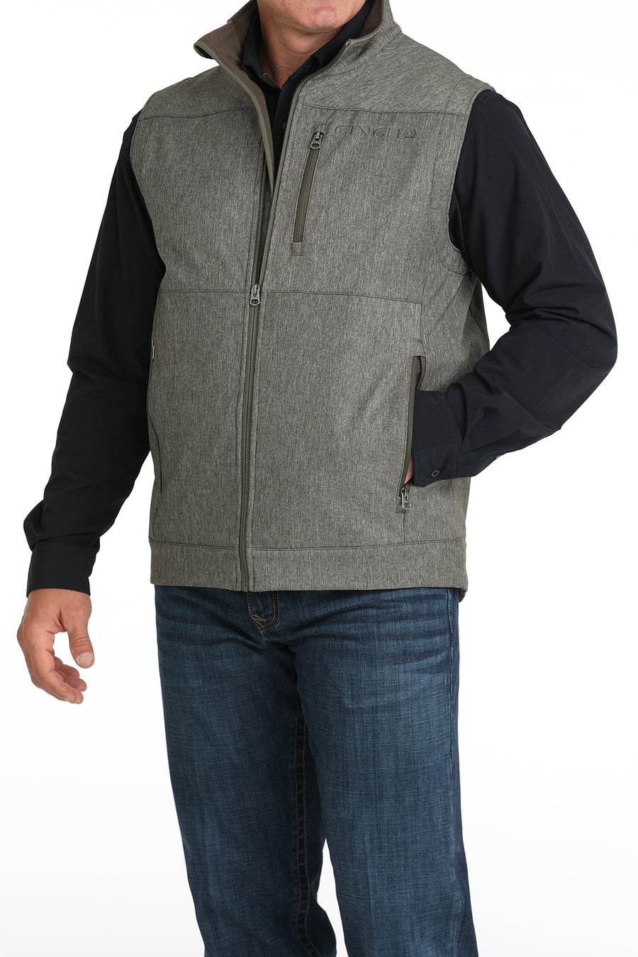 Cinch Men's Bonded Vest Olive