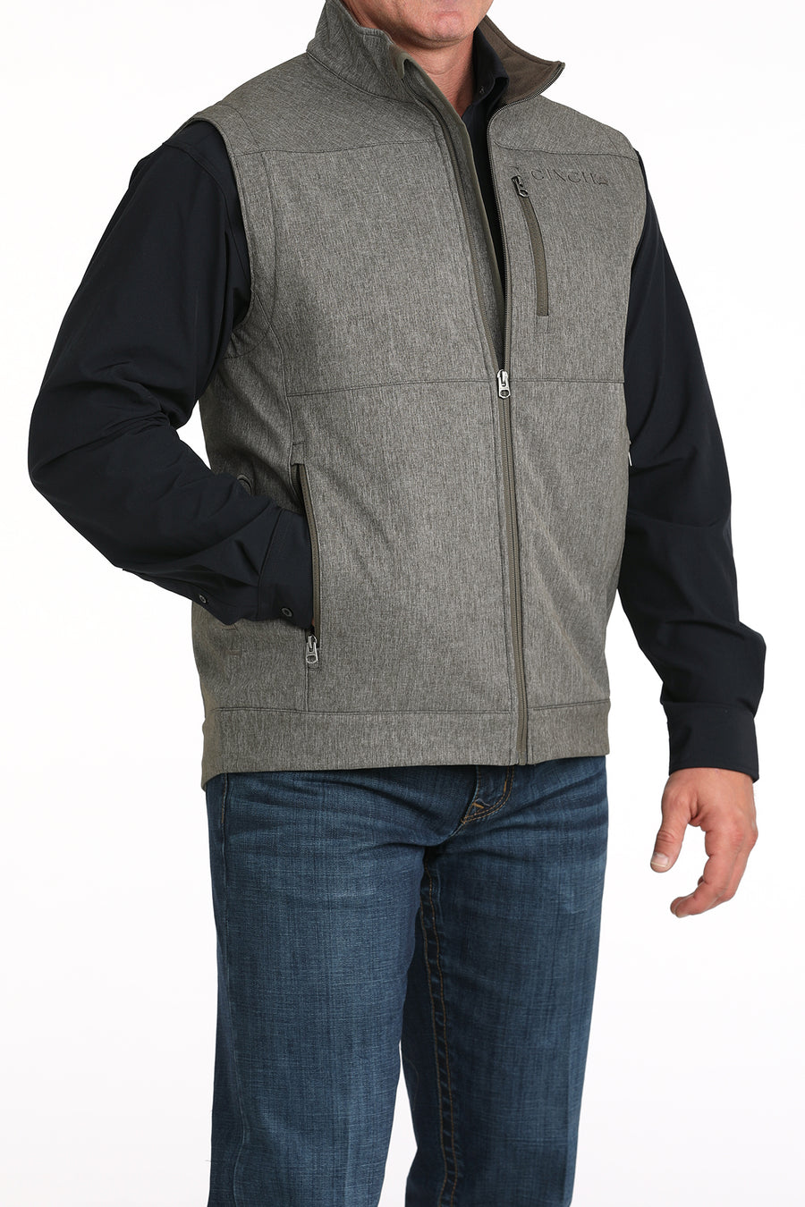 Cinch Men's Bonded Vest Olive