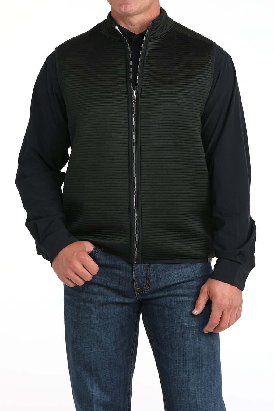 Cinch Men's Reversible Vest Black