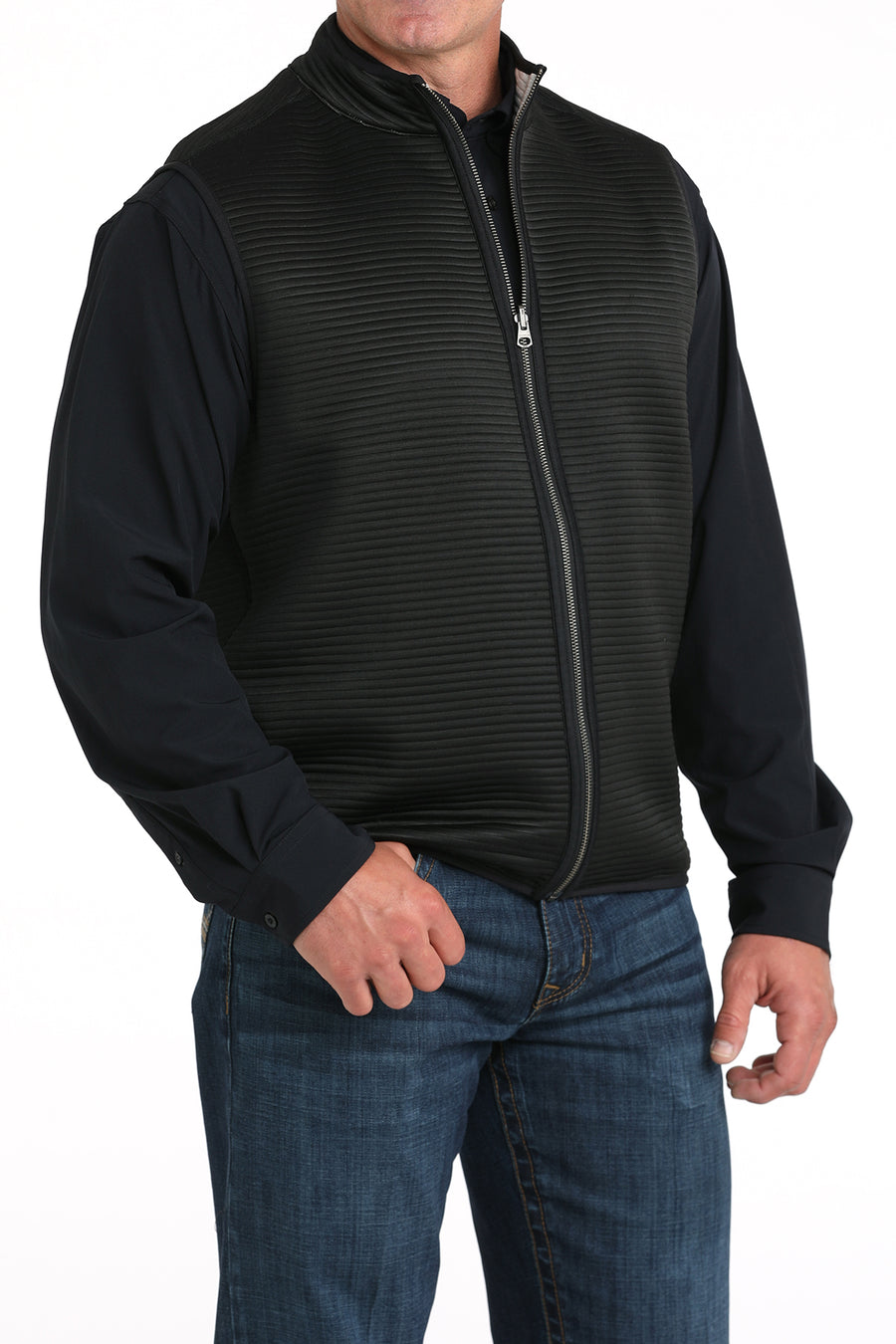 Cinch Men's Reversible Vest Black