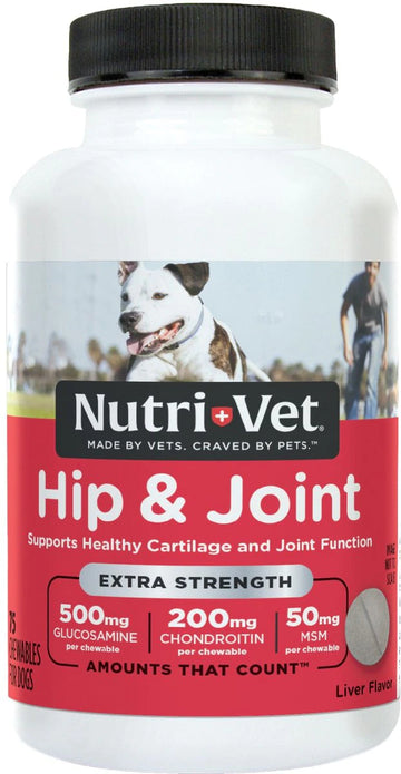 Nutri Vet Hip & Joint Extra Strength Chewable Tablets for Dogs