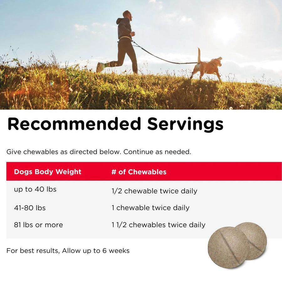 Nutri Vet Hip & Joint Extra Strength Chewable Tablets for Dogs Recommended Servings