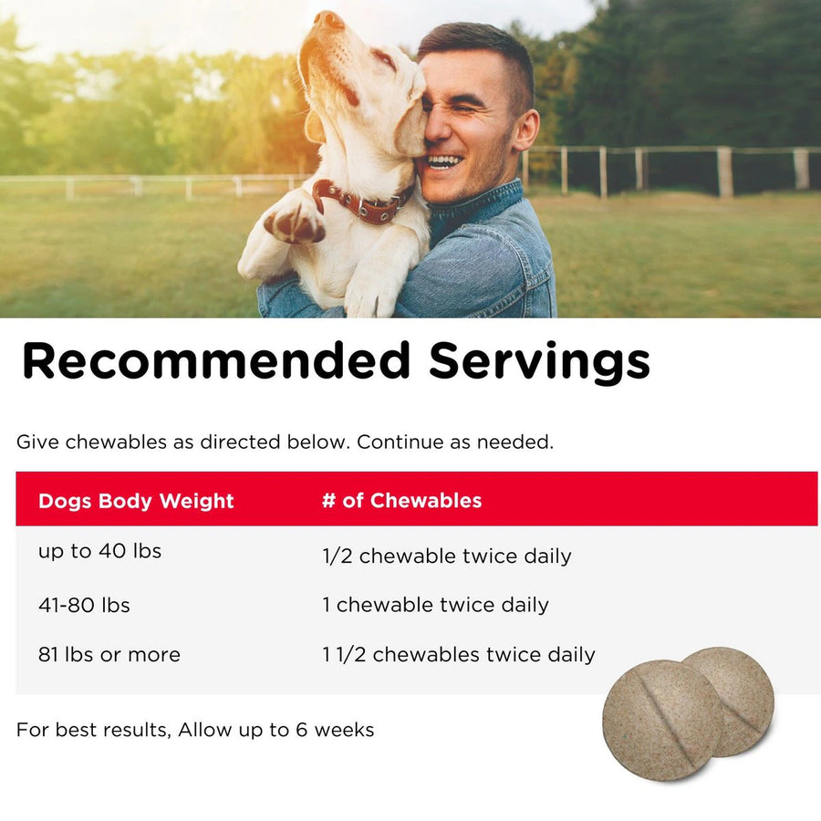 Nutri Vet Advanced Strength Hip & Joint Chewable Tablets Recommended Servings 