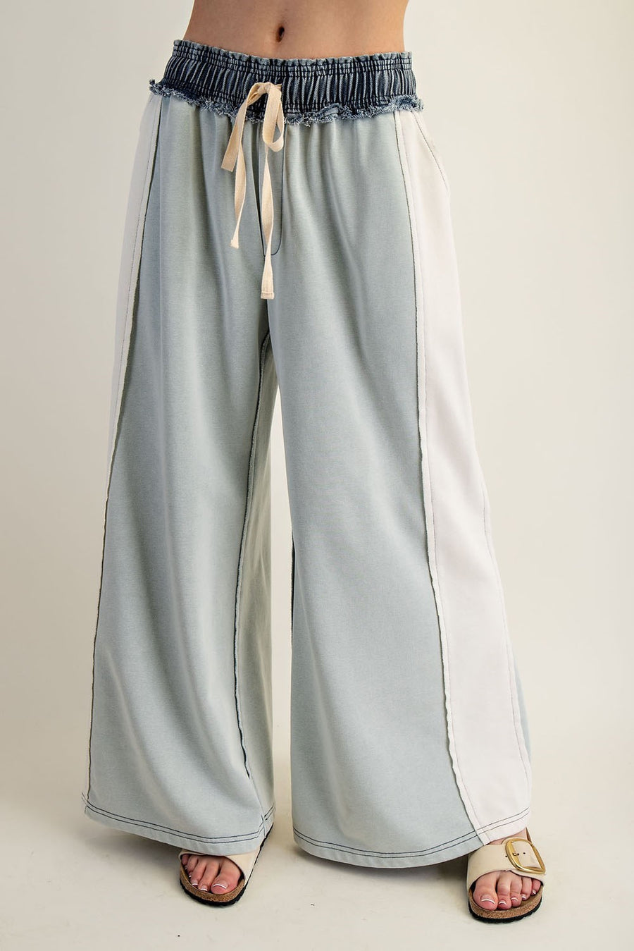 Cecilia Color Block Pant Sage