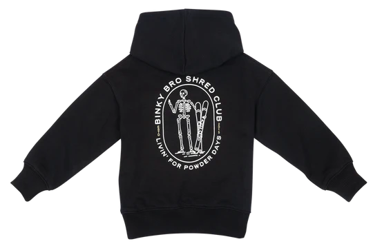 Binky Bro Skelly Black Hoodie