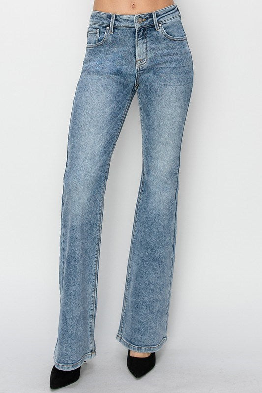 Risen Harlem Mid Rise Flare Jean