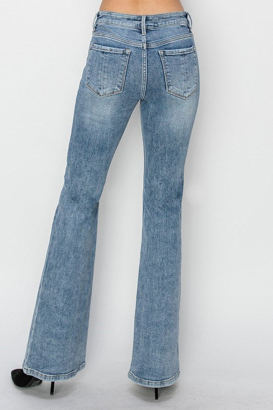 Risen Harlem Mid Rise Flare Jean