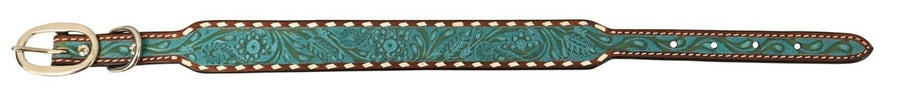 Rafter T Ranch Co. Turquoise Wash Dog Collar