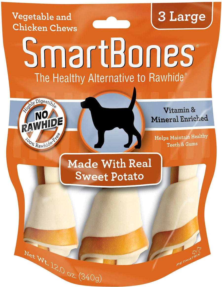 SmartBones Large Sweet Potato Chews Dog Treats