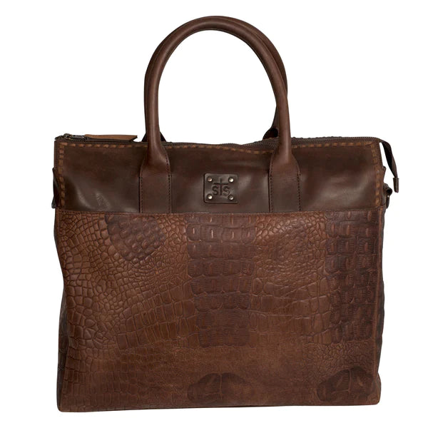 STS Catalina Croc Laptop Tote