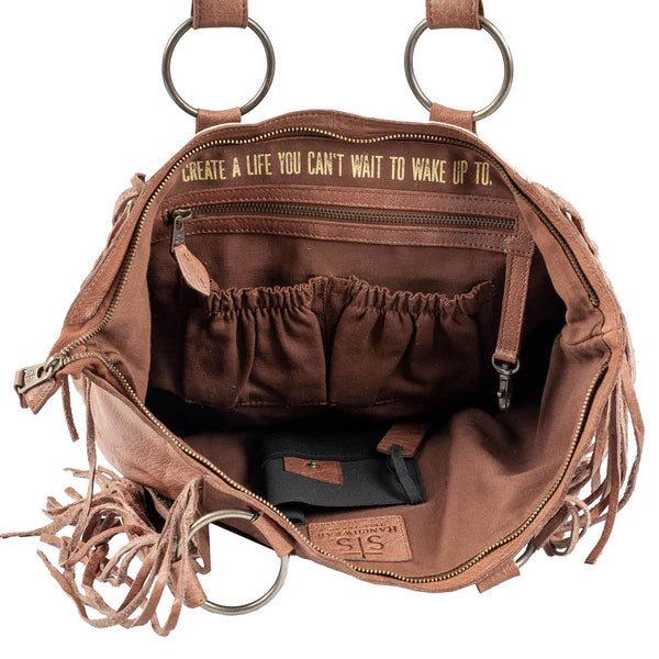 STS Indie Cowhide Tote Brown