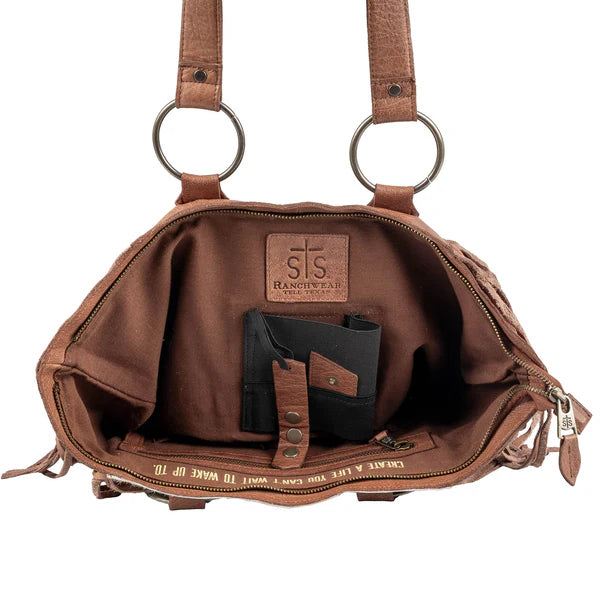 STS Indie Cowhide Tote Brown