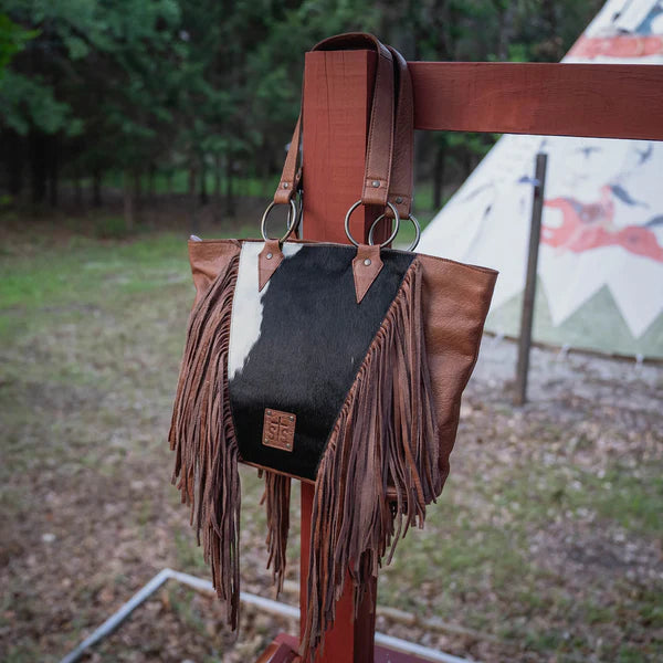 STS Indie Cowhide Tote Brown