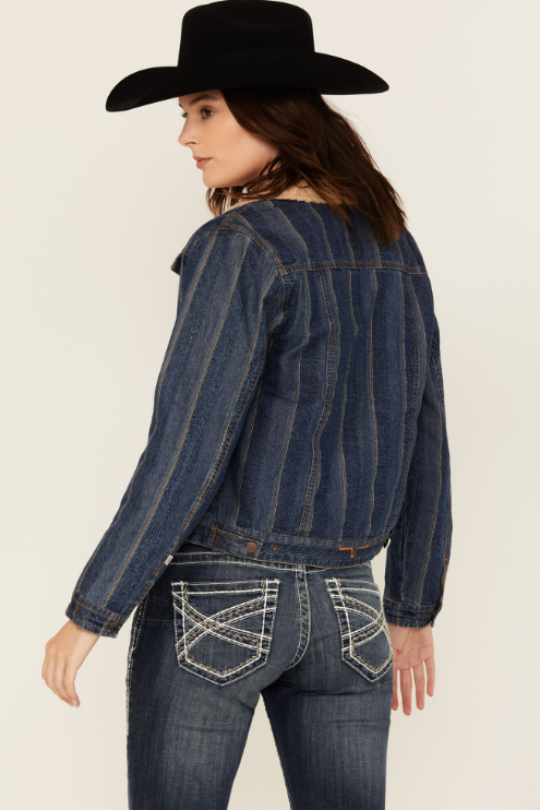 Kimes Vaquero Trucker Stripe Denim