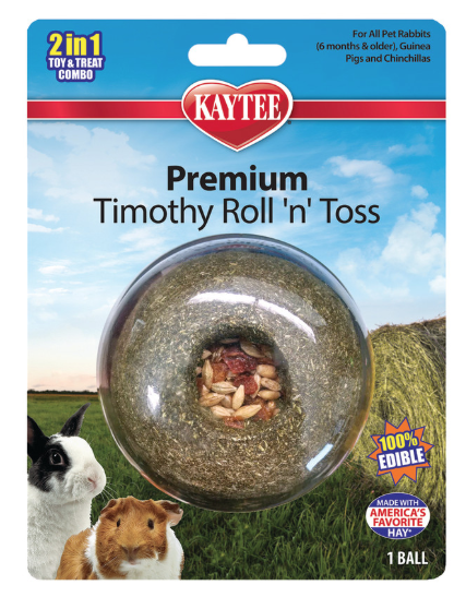 Kaytee Premium Timothy Roll'n'Toss Treat