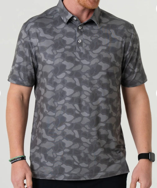 Burlebo Stone Camo Performance Polo – McGregor General Store