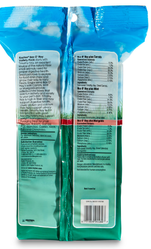 Kaytee Box O' Hay Variety Pack Carrot, Mint, and Marigold