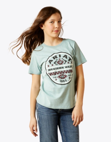 Ariat Girls SW Brand Lock Up Tee