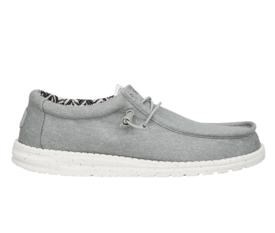 Hey Dude Wally Stretch Canvas Light Grey