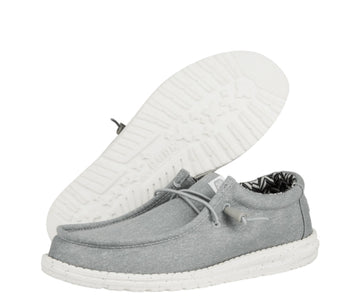 Hey Dude Wally Stretch Canvas Light Grey