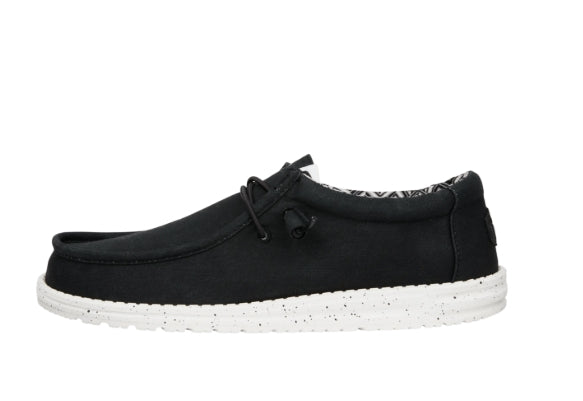 Hey Dude Wally Stretch Canvas Black And White