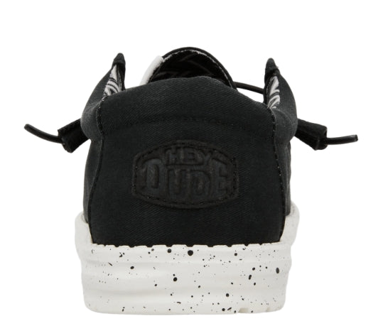 Hey Dude Wally Stretch Canvas Black And White