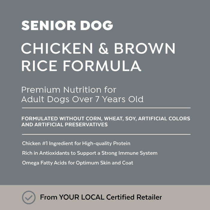 Exclusive Signature Senior Dog Chicken & Brown Rice Formula 30lb
